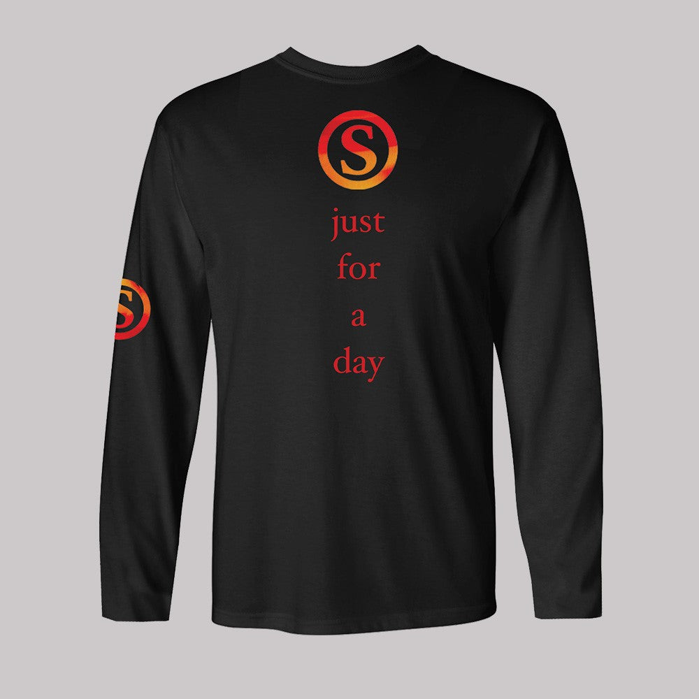 Limited Edition Just For a Day Long Sleeve Black T-Shirt