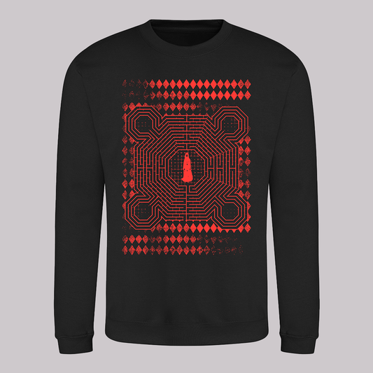 Red Maze Sweatshirt Black