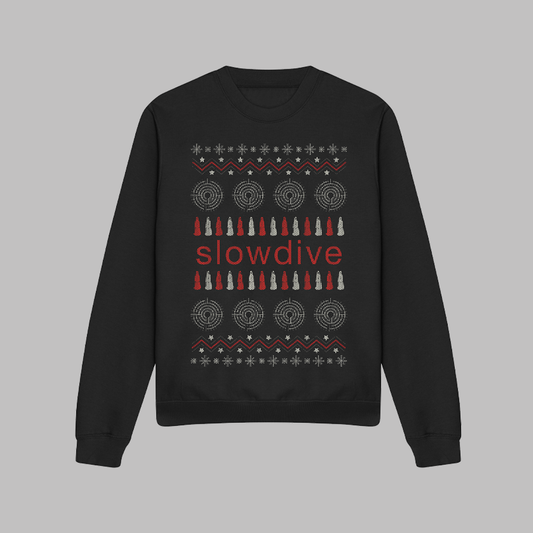 Slowdive Christmas Sweatshirt Black